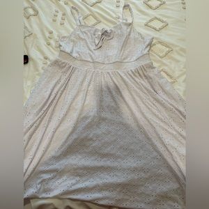 Torrid white eyelet dress size 1